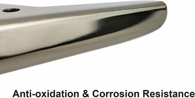 Qrity 4 Stück 15cm Schwarzes Titan Dreieckige Möbelbeine, Galvanik-Polierverfahren, geeignet für Sch
