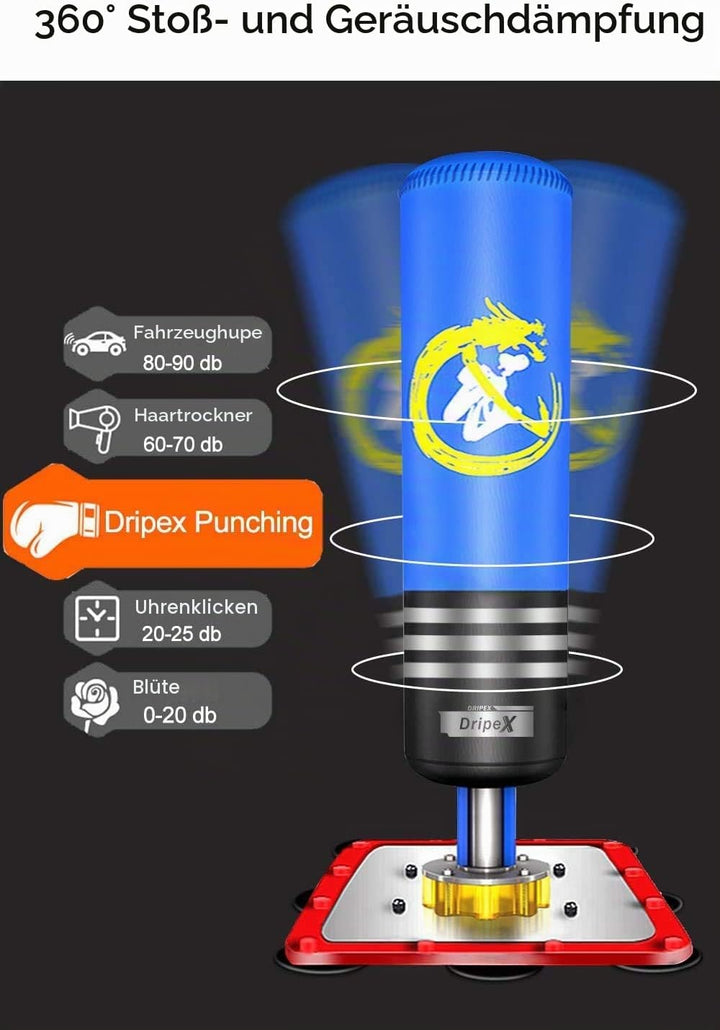 Dripex Boxsack Jugend Freistehender Standboxsack Boxpartner Boxing Trainer Punching Bag, für Taekwon