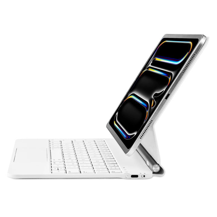 Magic Keyboard Hülle für iPad Pro 11 Zoll M4 2024 / M5 2025, Magnetische Tastaturhülle mit Multi-Tou