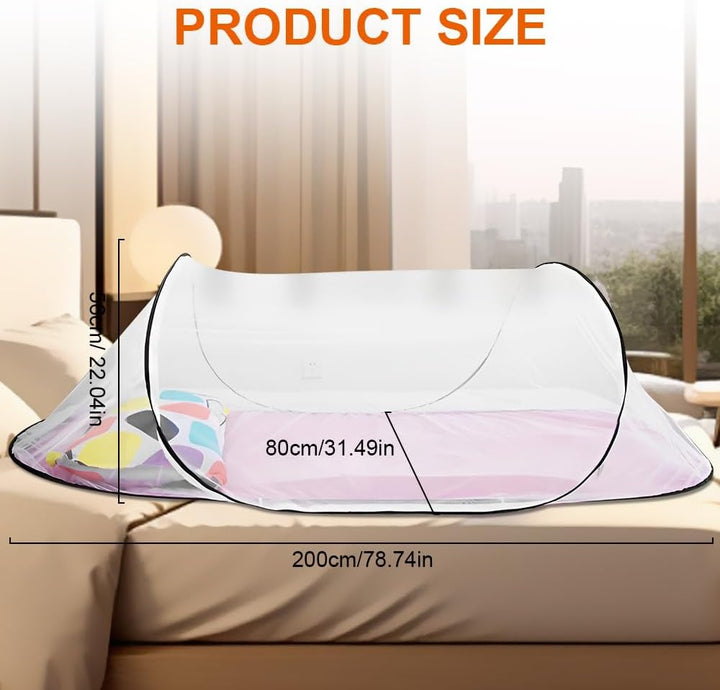 Moskitonetz Pop Up, Faltbares Moskitonetz, 200 x 80 x 56 cm MoskitonetzReise Pop Up, Tragbares Campi