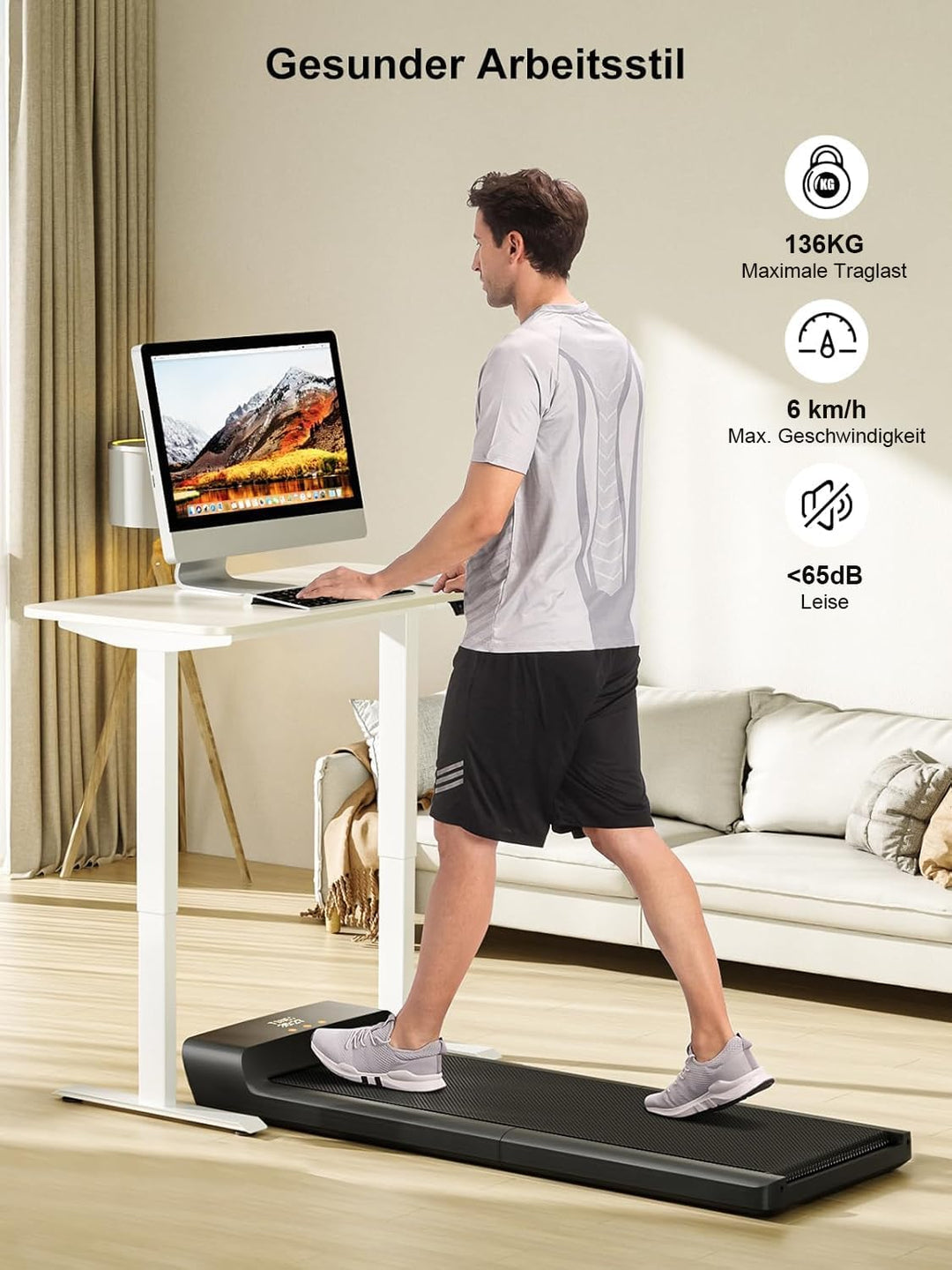 WalkingPad by KingSmith Z1, P1, A1 Pro, Z3 Hybrid+ Walking-Pad Laufband für Zuhause Büro klappbar (j
