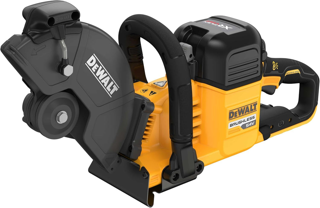 DEWALT DCS691N Cordless Cut-Off Saw for Plasters, Brick, Concrete etc. 230 mm Disc Diameter, 54 V Fl