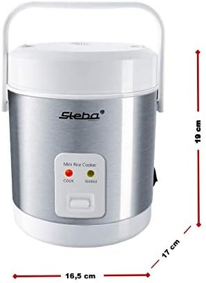 Steba Mini-Reiskocher RK 4 M | 0,9 Liter Volumen | Einfache"Ein-Knopf" Bedienung | Warmhaltefunktion