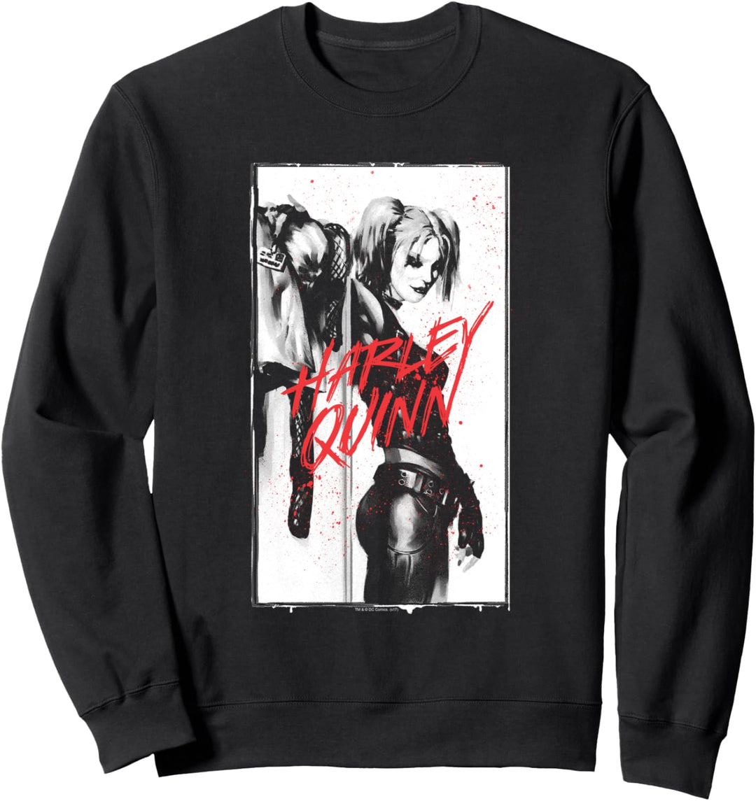 Harley Quinn Inked Quinn Black Sweatshirt