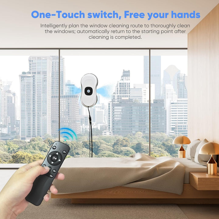 Fensterputzroboter, Elektrischer Fensterputzer mit Automatische Doppel-Sprühfunktion Fensterroboter