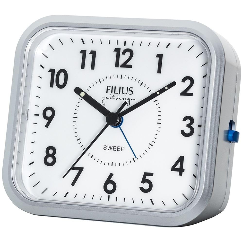 Filius 0529-19 Wecker ohne Ticken Quarz 10 x 9 cm