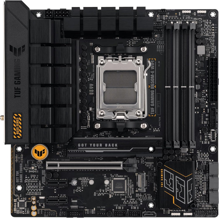 ASUS TUF Gaming B650M-E WiFi Mainboard Sockel AMD AM5 (Ryzen 7000, mATX, PCIe 5.0, DDR5-Speicher, 2,