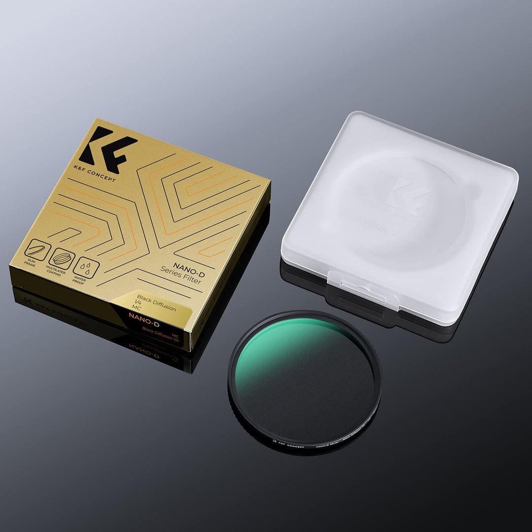 K&amp;F Concept Nano-D Serie Black-Mist 1/4 Filter 72mm Black Promist 1/4 Filter aus Optisches Glas mit