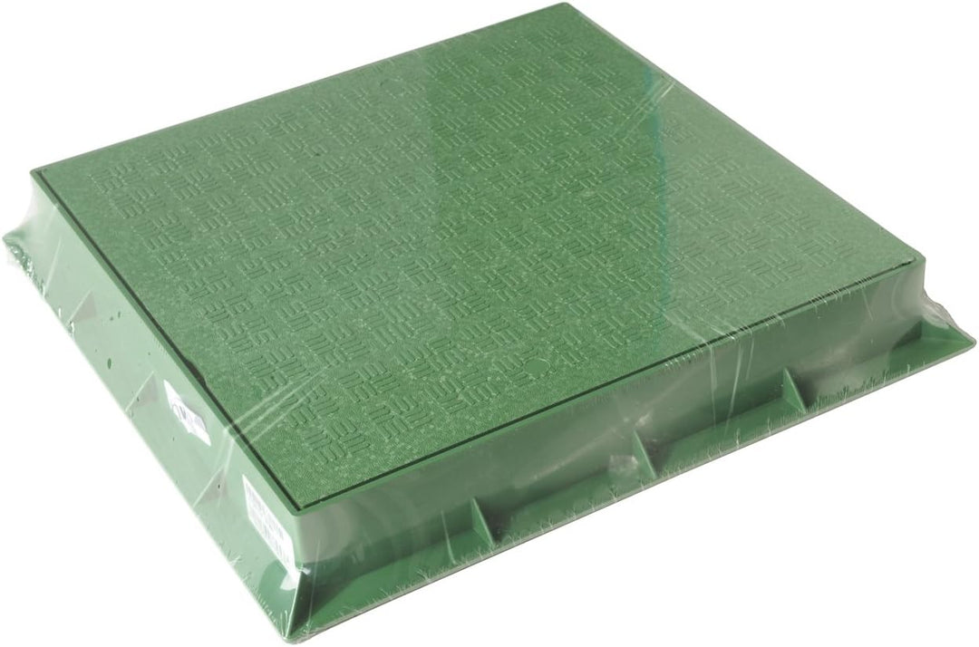 First Plast tcdp30 V-y Rahmen mit Deckel PEDONABILE aus PVC, grün, 300 x 300 mm 300 x 300 mm Grün, 3