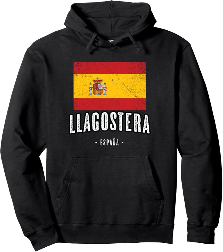 Llagostera Spanien | ES Flagge Stadt - Bandera - Pullover Hoodie