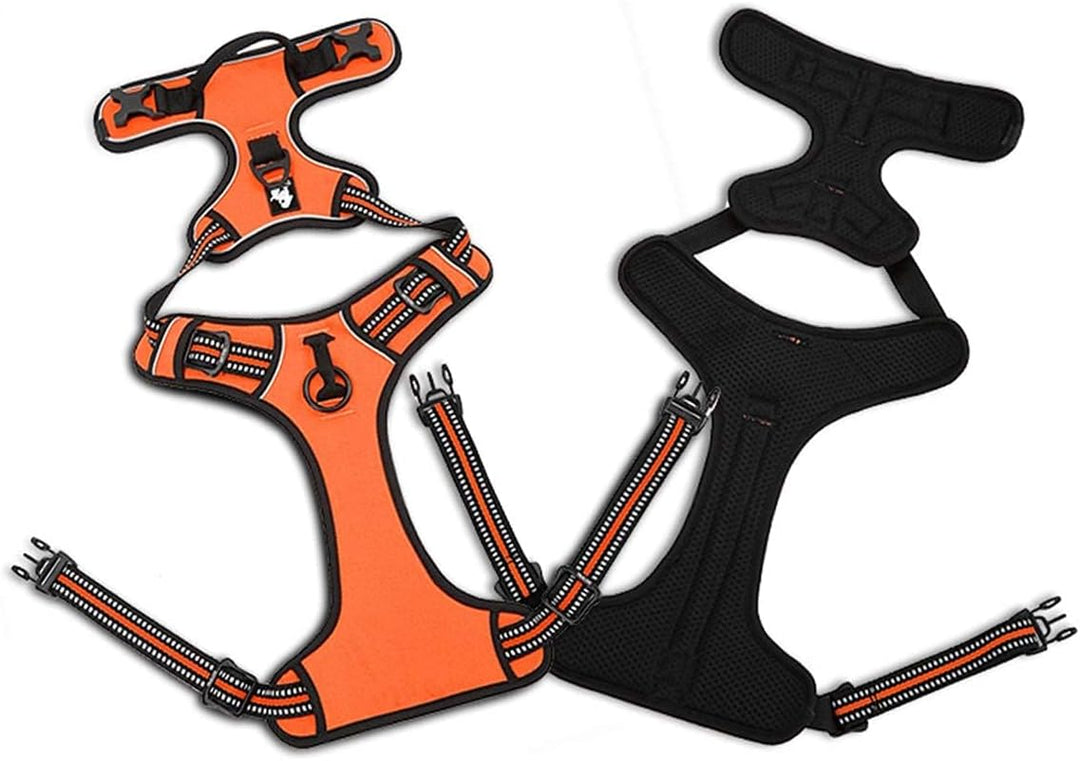 WINHYEPET Truelove Hundegeschirr No-Pull Reflektierendes verstellbar Haustiergeschirr mit 2 Leinencl