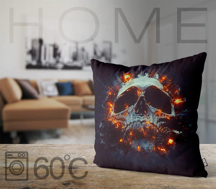 VOID Totenkopf Explosion Kissenbezug Kissenhülle Sofakissen Kissen Deko Outdoor-Kissen Dekokissen, K