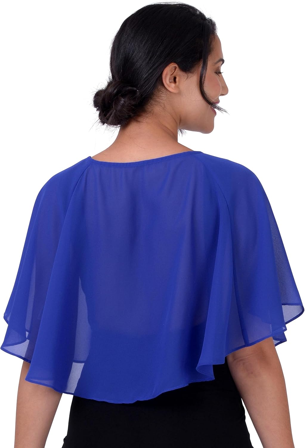 BlackButterfly weich Hochzeit Umhängetuch Abend Durchsichtiges Chiffon Überwurf Umhang Schultertuch