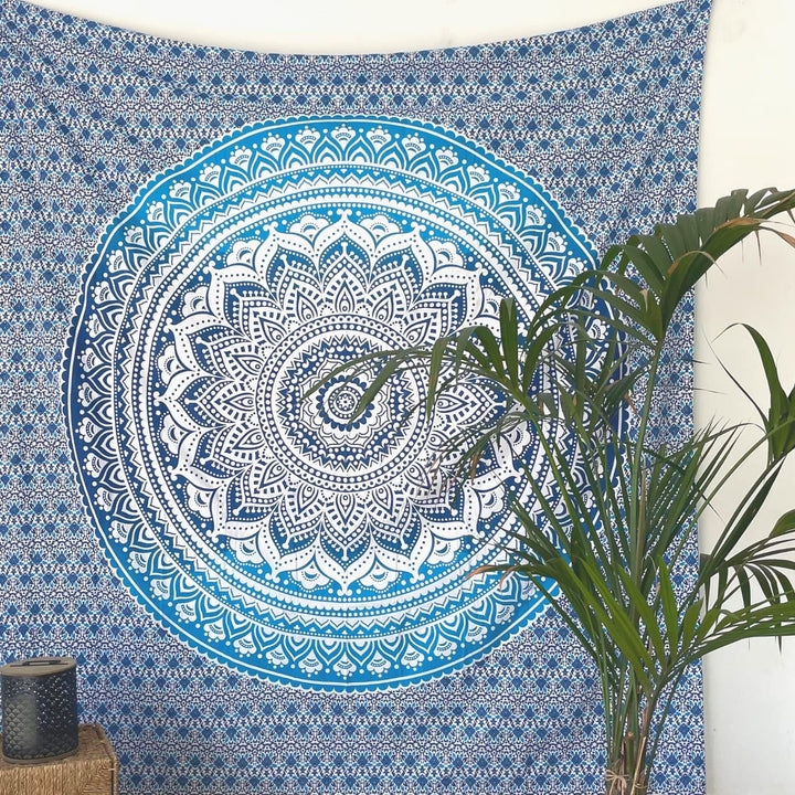 MOMOMUS Mandala Tuch Mehrzweck - Pareo/Strandtuch XXL, Dünn und Sandabweisend, Grosse Stranddecke Sa