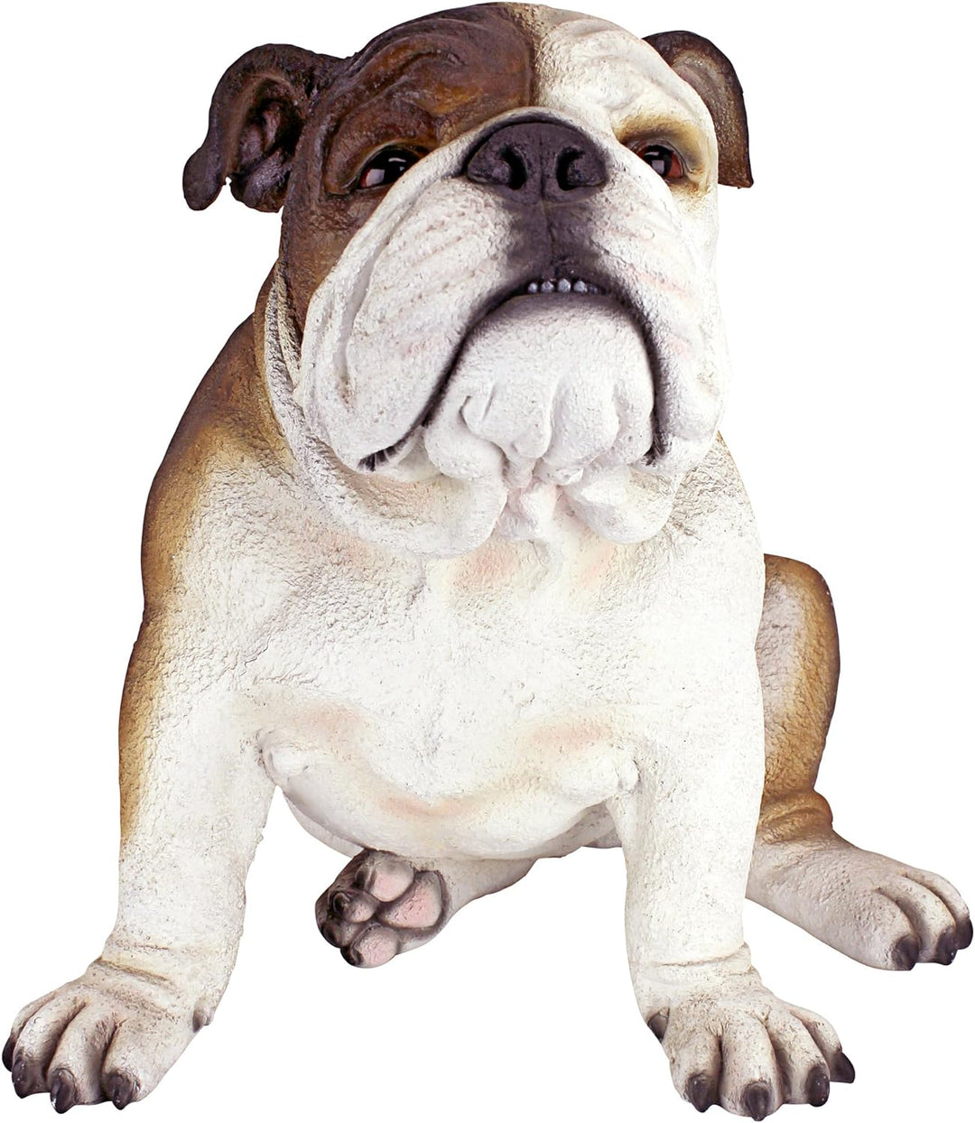 Design Toscano Buster die Bulldogge Britische Gartenstatue, Polyresin, vollfarbe, 40.5x35.5x35.5 cm,