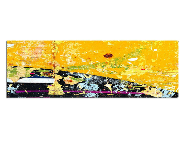 Paul Sinus Art Panoramabild auf Leinwand und Keilrahmen 150x50cm Malerei Graffiti Poster Grunge abst