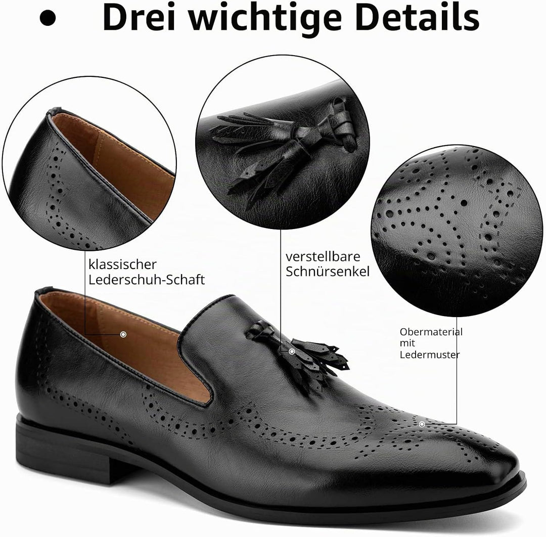 MEIJIANA Herren Mokassins Klassische Herren Anzug Schuhe Elegante Schuhe Leder Sommer Freizeitschuhe