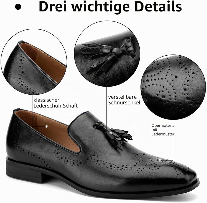 MEIJIANA Herren Mokassins Klassische Herren Anzug Schuhe Elegante Schuhe Leder Sommer Freizeitschuhe