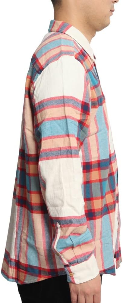 Hurley Herren Portland Flanell-langärmärmel Hemd mit Button-Down-Kragen M Cyber Teal, M Cyber Teal