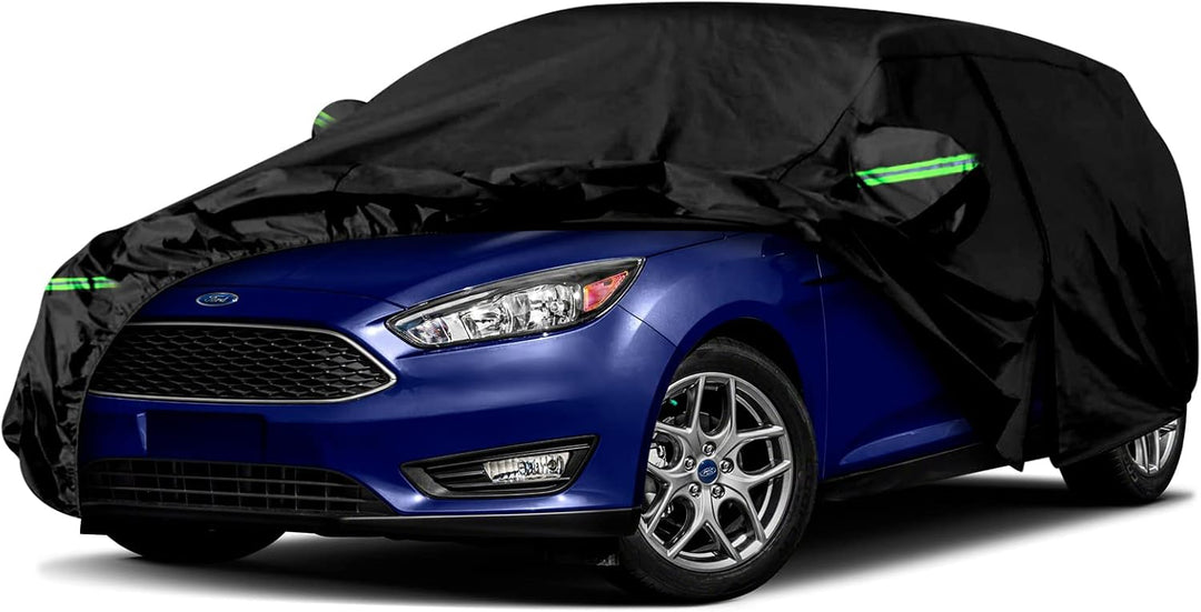 Auto Abdeckung Vollgarage Passend für Ford Focus 2010-2022, Auto Abdeckplane Wasserdicht Atmungsakti