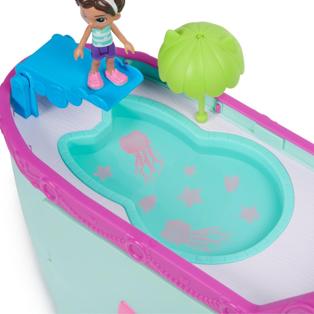 Gabby's Dollhouse, Gabbys Kreuzfahrtschiff, Kreuzfahrtschiff-Spielzeug mit 2 Spielzeugfiguren, Überr