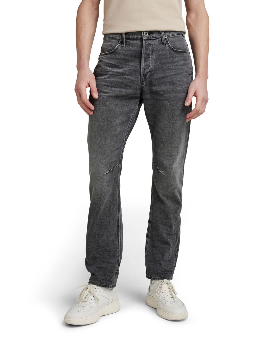 G-STAR RAW Herren A-STAQ Tapered Jeans, Grau (Worn in Tin D20005-c526-c943)