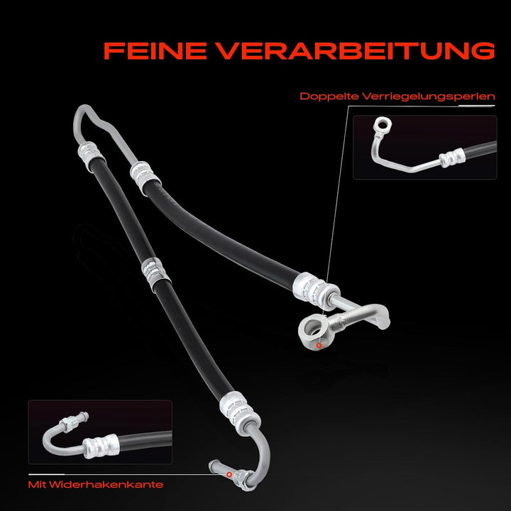 Frankberg Servolenkung Schlauch Benzin Kompatibel mit 3er/3er Touring E46 325xi 330xi 2.5L 3.0L 2000