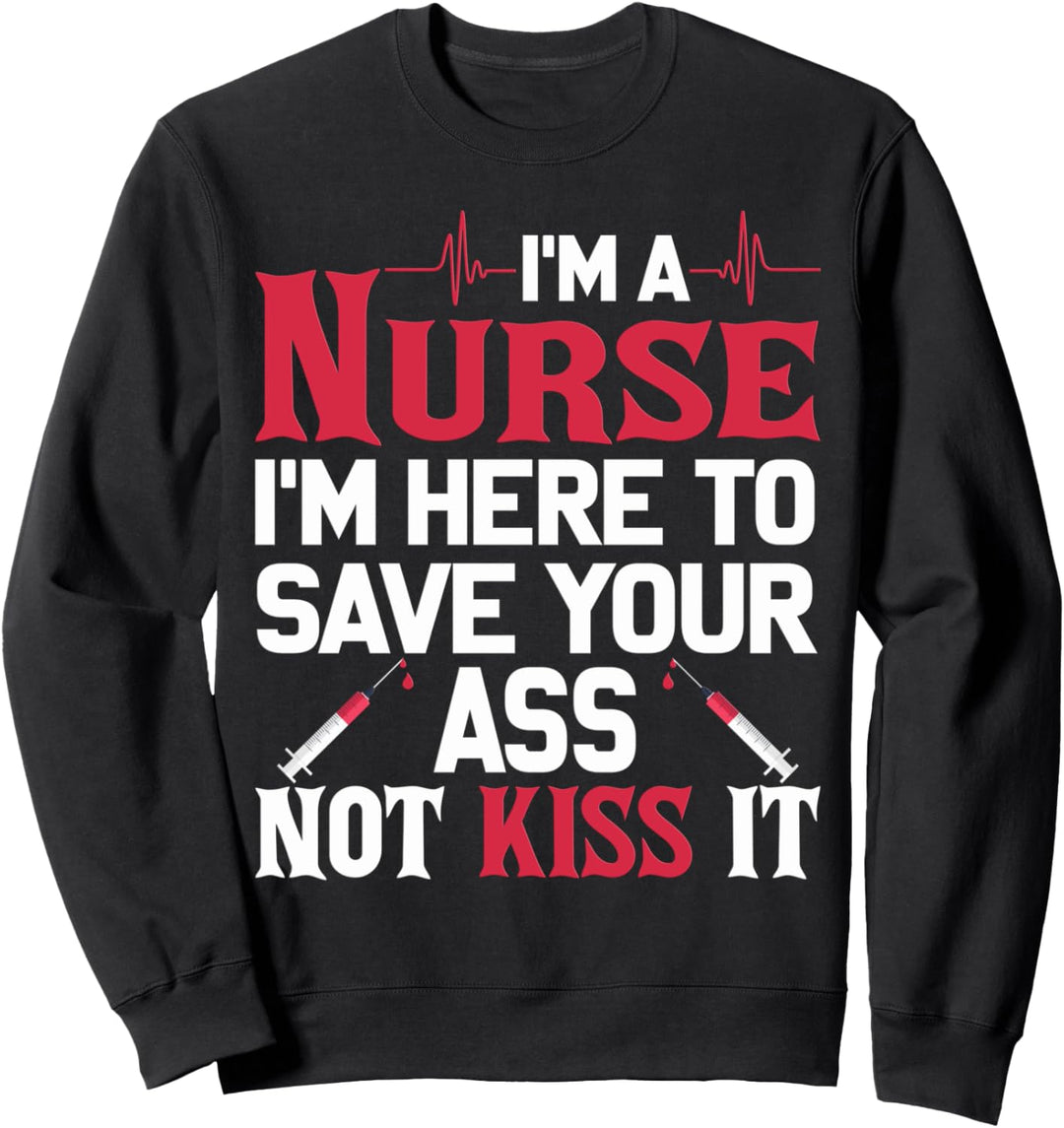 Lustiges Krankenschwester Spruch Pflegerin Sweatshirt