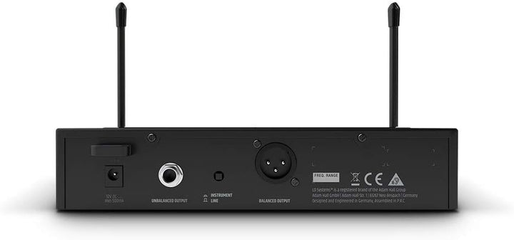 LD Systems U305 HHD - Funksystem mit Sender/Empfänger und dynamischem Handmikrofon, 584-608 MHz, sch