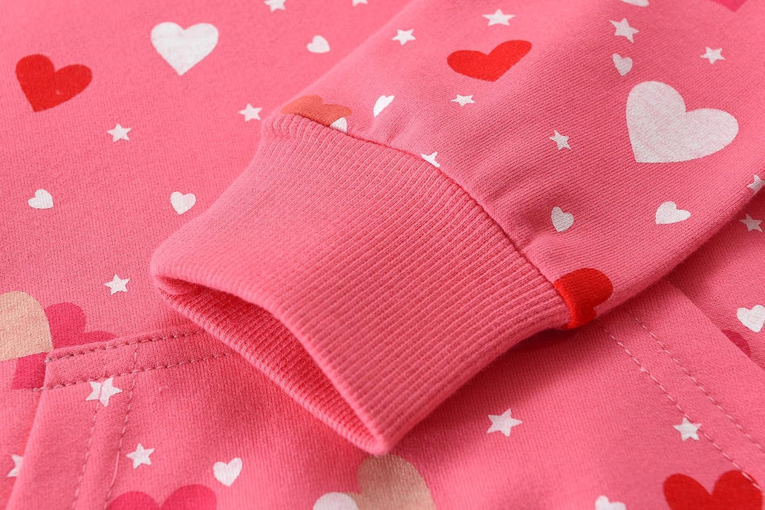 CM-Kid Kapuzenpullover Mädchen Langarm Hoodie Bunt Kinder Sweatshirts Baumwolle Warm Tops 1-7 Jahre