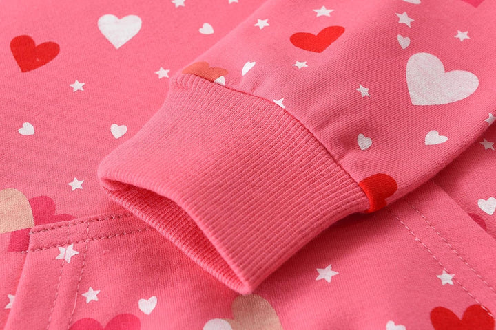 CM-Kid Kapuzenpullover Mädchen Langarm Hoodie Bunt Kinder Sweatshirts Baumwolle Warm Tops 1-7 Jahre