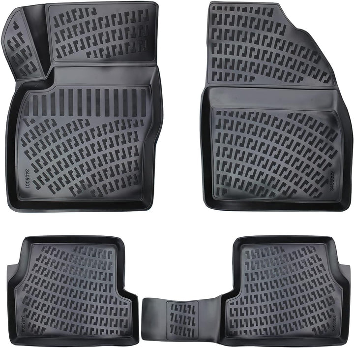 fussmattenprofi.com 3D Auto Gummimatten Set für Ford Focus 2 Baujahr 2005-2010 | Allwetter Geruchlos