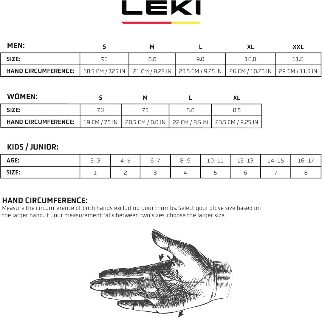 LEKI Guide Premium Handschuhe, Marine-White, EU 9