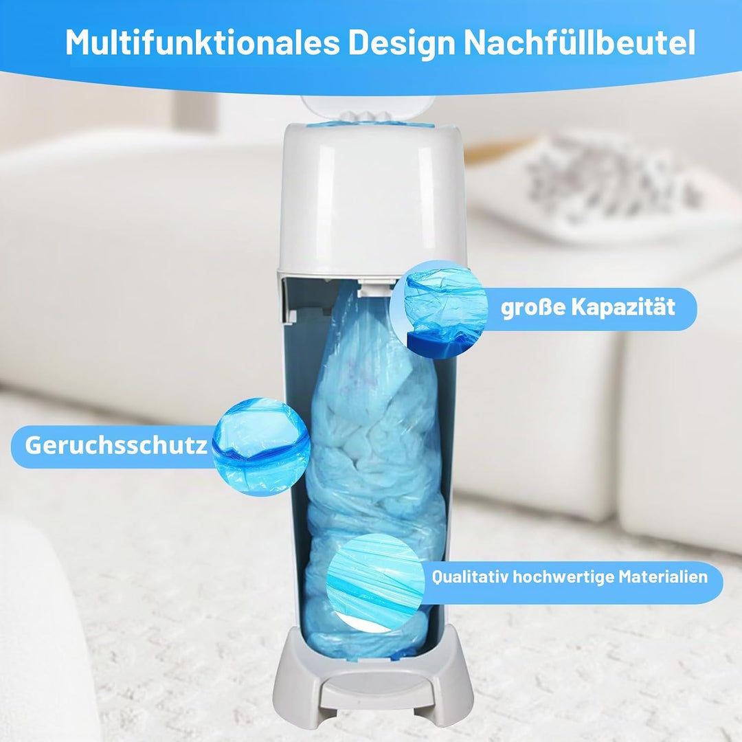 24 Stück Windeleimer Nachfüllkassetten, Nachfüllfolie Kompatibel mit Tommee Tippee, Angelcare, Achte