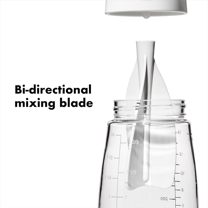 OXO Good Grips Twist & Pour Salatdress-Mixer, Grau, Grau