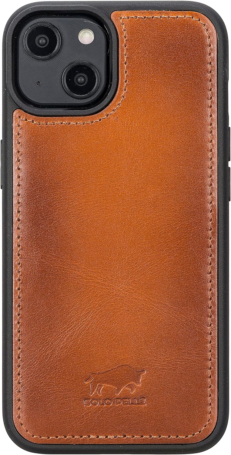 Solo Pelle Lederhülle kompatibel für iPhone 14 in 6.1 Zoll abnehmbare Hülle (2in1) inkl. Kartenfäche