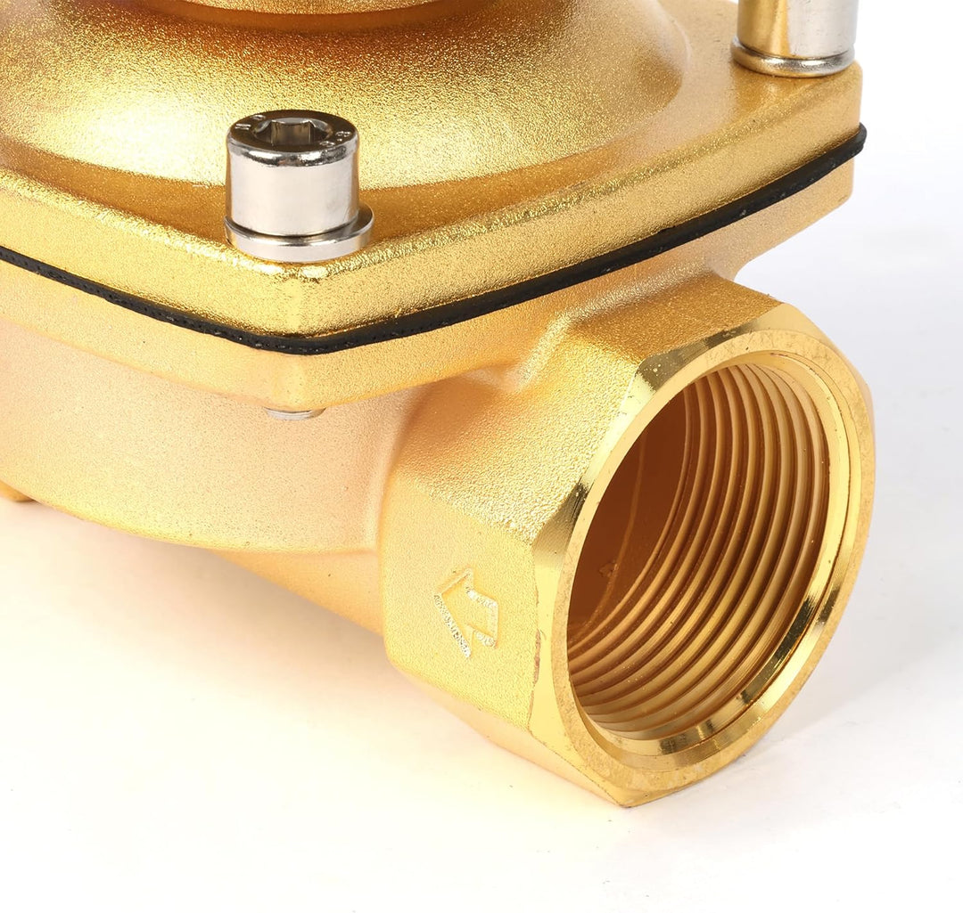 U.S. Solid Magnetventil – 1 1/4 Zoll Zinklegierung 220 V AC Elektrisches Wasserventil, NBR-Dichtung