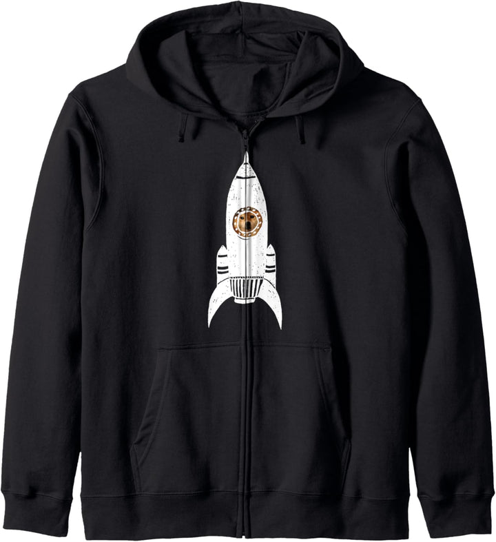 Dogecoin Rocket Ship Lustige HODL Cryptocurrency DogeCoin Kapuzenjacke