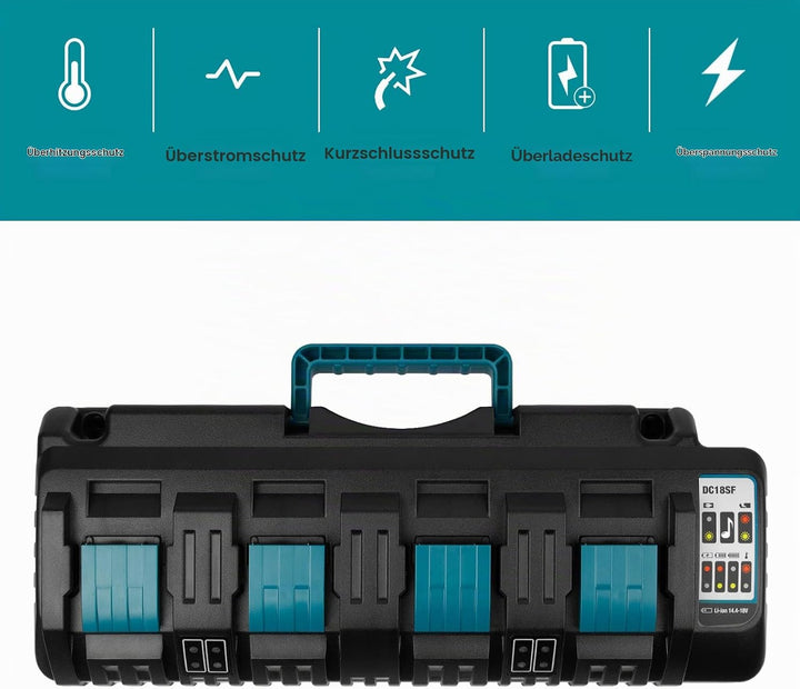 14,4V-18V Akku-Ladegerät für Makita DC18SF, LXT Li-Ion Schnell-Ladegerät für BL1430 BL1450 BL1440 BL