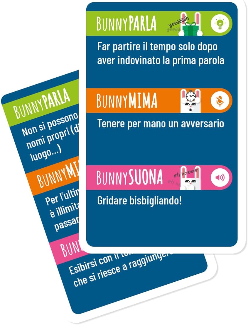 Asmodee Bunny Hops, Brettspiel, Partyspiel, 4-16 Spieler, ab 14 Jahren, italienische Ausgabe