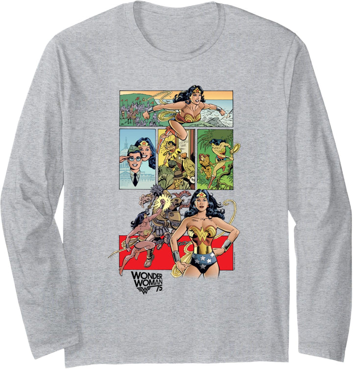 Wonder Woman 75 Comic Page Langarmshirt