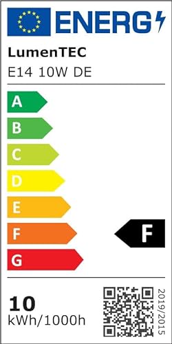 LumenTEC E14, LED E14, LED lampe E14, 10W Neutralweiss, 790 Lumen Ø 37mm Ra >80, 230V CCD Ersetz 70W