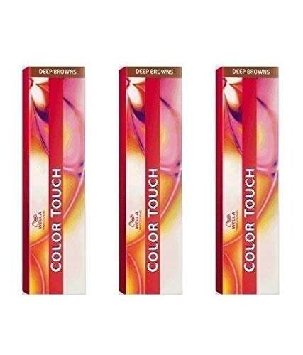 Wella 3 er Pack Color Touch 60 ml Deep Browns 4/77