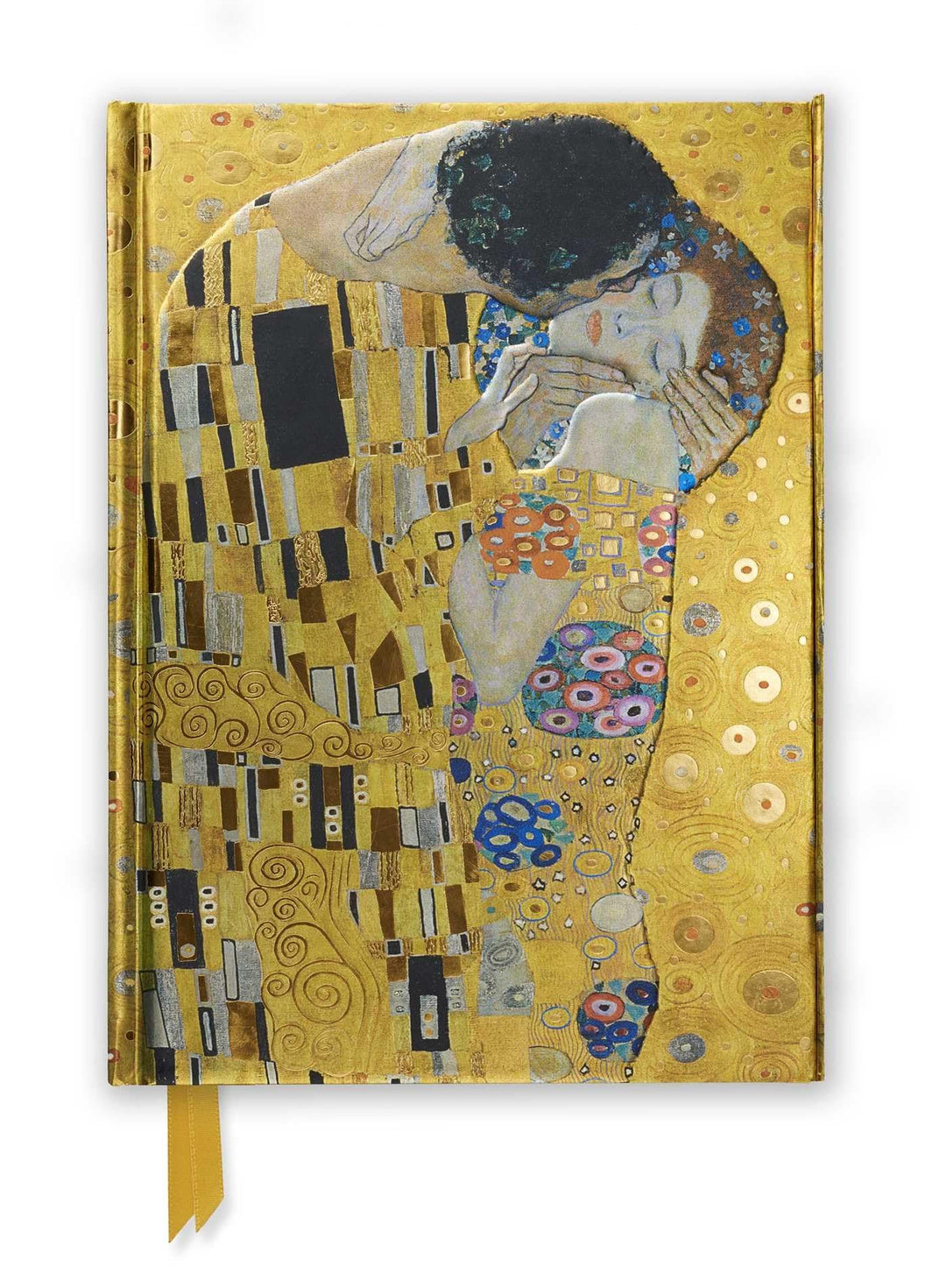Premium Notizbuch DIN A5: Gustav Klimt, Der Kuss: Unser hochwertiges, liniertes Blankbook mit festem