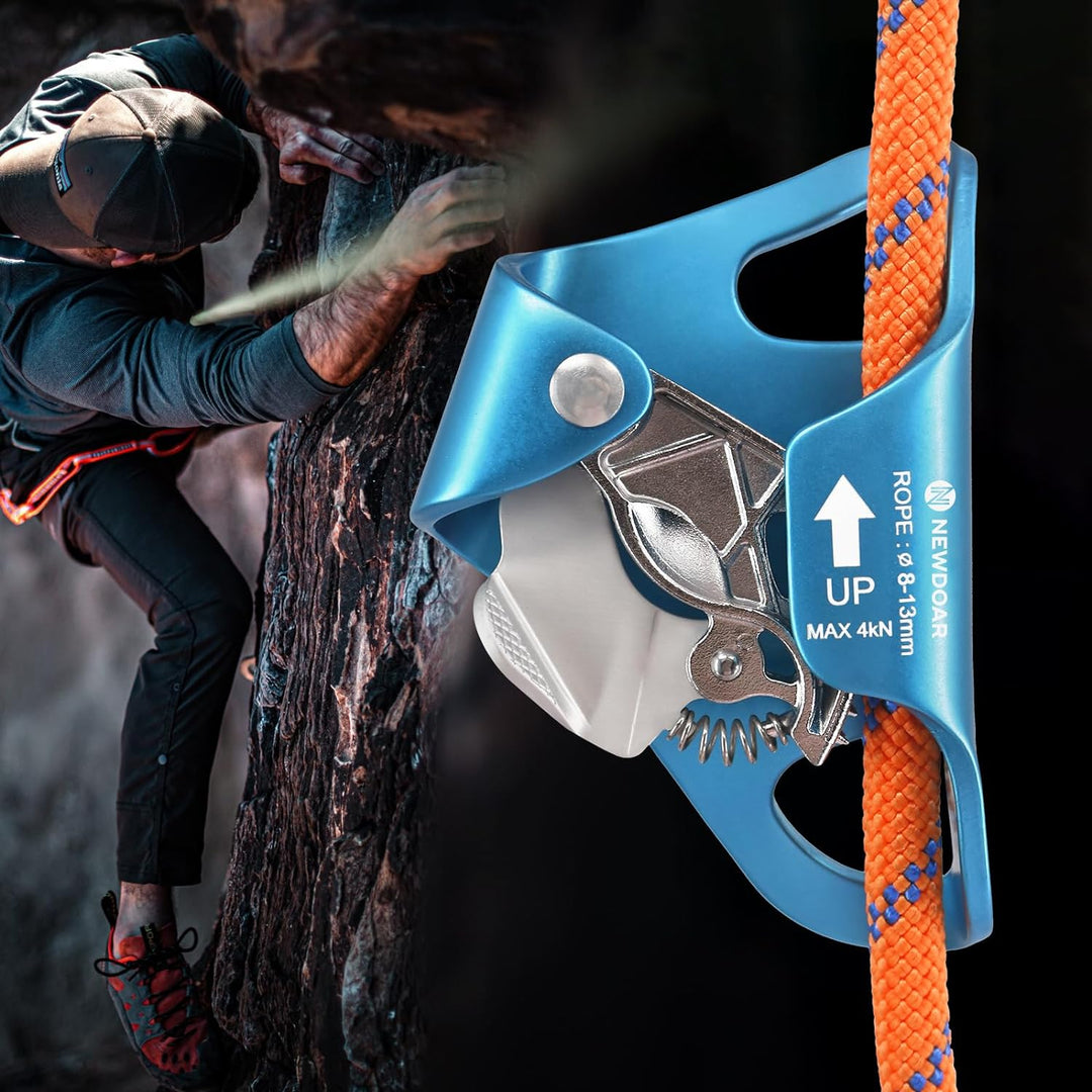 NewDoar Klettern Brust Ascender Chest Ascender CE-zertifizierte Kletter Brust Steigklemme Bauch Baum