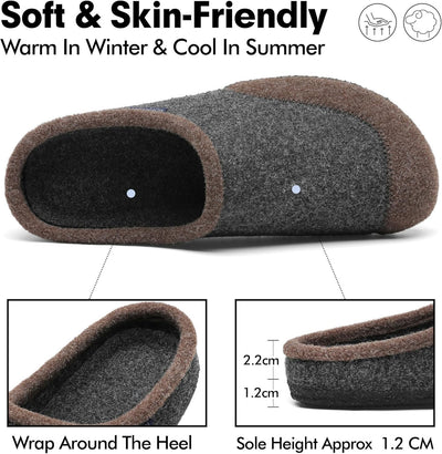 Mishansha Herren Damen Winter Wärme Hausschuhe Memory Foam Plüsch Pantoffeln Home Rutschfest Slipper