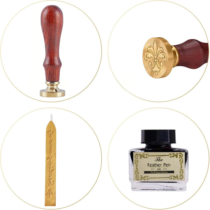 Füllfederhalter, Quill Pen, Kalligraphie-Füllfederhalter, antik, handgefertigt, mit Tinte, ideal für