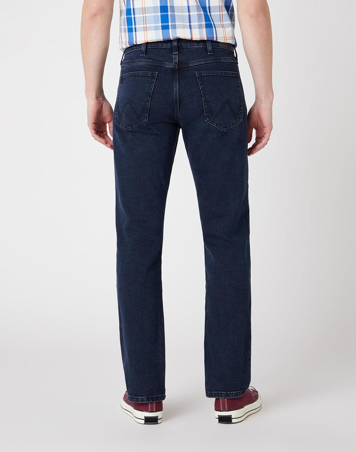 Wrangler Herren Jeans Regular - Mid Waist - Regular Fit - Blau Schwarz W30-W44 30W / 30L Blue Black,
