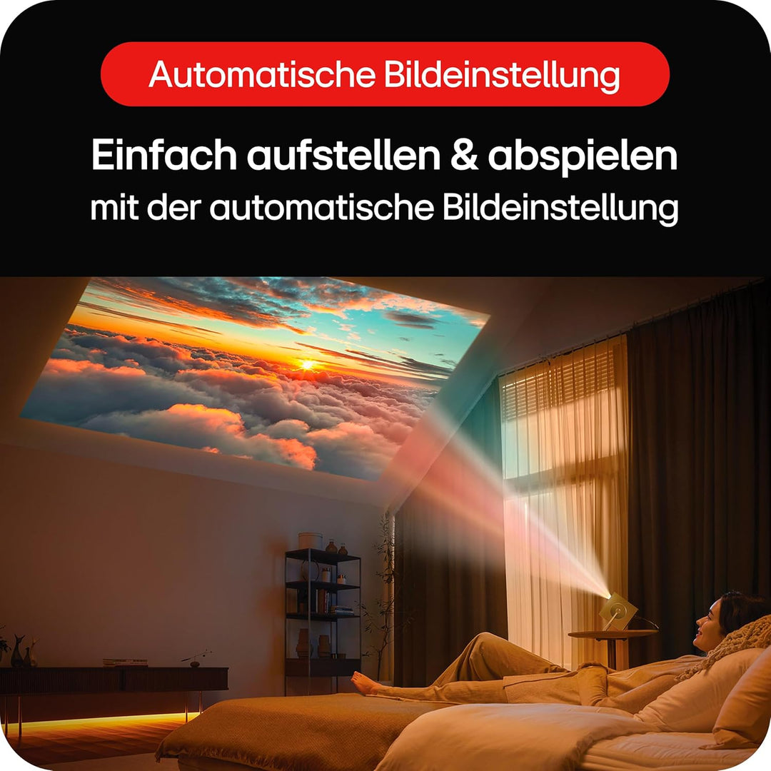 LG Electronics HU710PB CineBeam Q Laser Kompakter 4K UHD Projektor, bis 304,8 cm (120 Zoll), 500 Lum