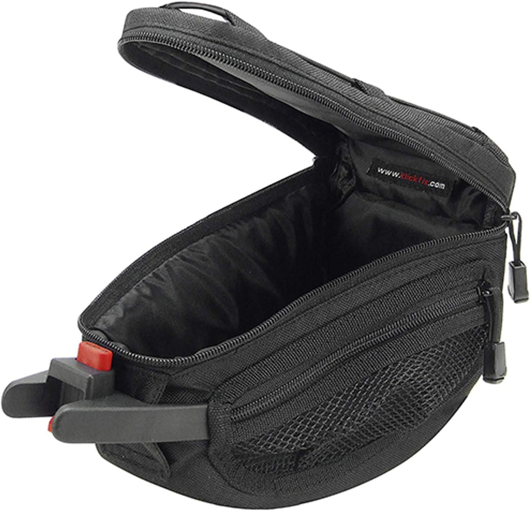 KlickFix 0216CS Unisex Contoura Satteltasche, Schwarz, 22 x 12 15 cm EU